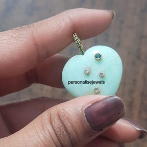 New Desinger Split Heart Love Charm, 14k Gold Carved Gemstone Heart Necklace, Wholesale Valentine Heart Jewerly, Silver Diamond Heart Pendan