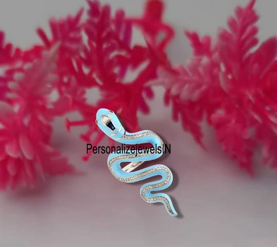Snake Ring Turquoise Snake Ring Silver Snake Ring Etsy