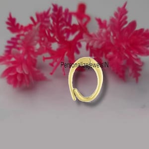 925 Silver Yellow gold plated Charm holder, charm Enhancer pendant