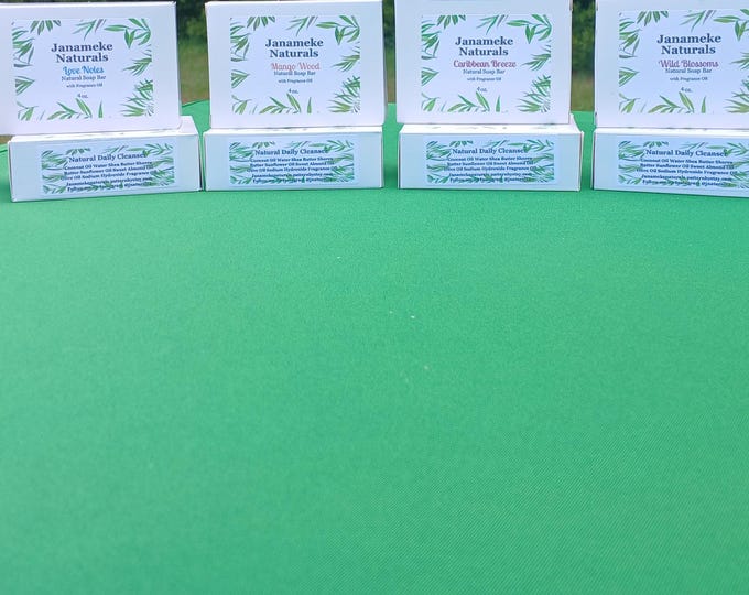 Natural Handmade Soap Bars with Fragrance Oil