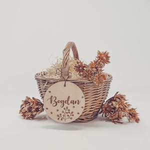 Easter basket personalized with name Easter basket with attachments
