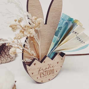 Regalo de dinero tarjeta de regalo dinero embalaje idea de regalo - Pascua - tarjeta de madera - tarjeta de madera - regalo de Pascua