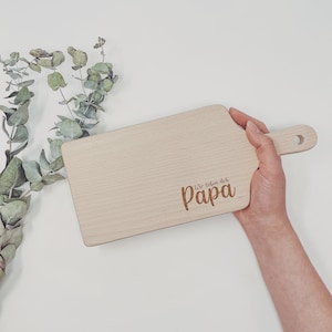 Cutting board - We love you dad with handle for Father&#39;s Day