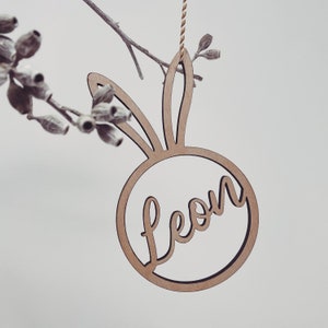 Easter pendant personalized from wood | Gift for Easter | Pendant with name | Easter decoration | Wooden pendant | Easter | Easter basket Easter eggs