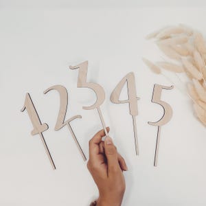 1 pc Cake Topper Numbers for Birthday Cake Topper 0-9