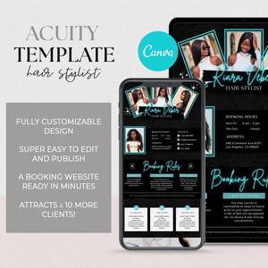 DIY Acuity Site, Acuity Scheduling Template, Booking Site Template, Acuity Scheduling Site, Nail Lash Hair Stylist Acuity Template, Website