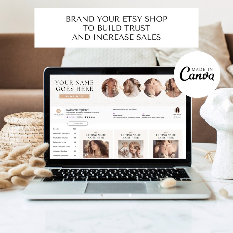 Etsy Shop Kit Etsy Banners Templates Etsy Shop Branding Kit Etsy Shop Bundle Etsy Canva Banners Etsy Store Canva Templates Etsy design