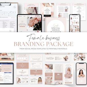 Zakelijke bundel Brandingbundel Marketingsjablonen Canva Instagram-postsjabloon Brandingpakketsjabloon Bewerkbare Small Business-bundel