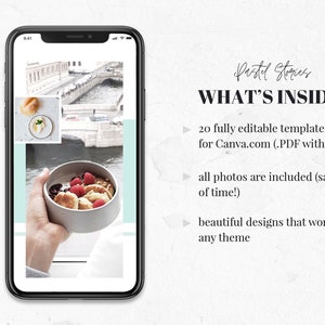 Toile d'histoires Instagram Toile d'histoire instagram pastel Modèle d'histoires Instagram Modèles d'histoires Instagram pour Canva Instagram Pastel image 2