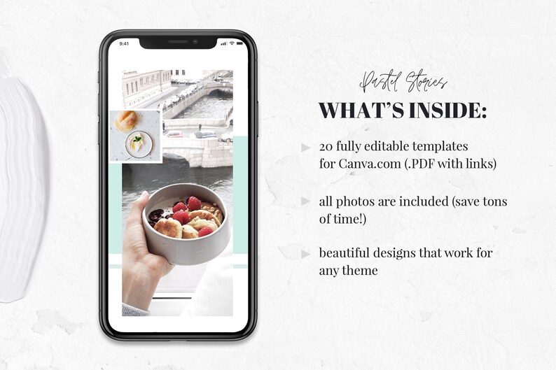 Toile d'histoires Instagram Toile d'histoire instagram pastel Modèle d'histoires Instagram Modèles d'histoires Instagram pour Canva Instagram Pastel image 2