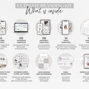 Branding Kit Templates, DIY Branding Kit, Social Media Branding Template Bundle, Instagram Bundle, Business Marketing Template Canva
