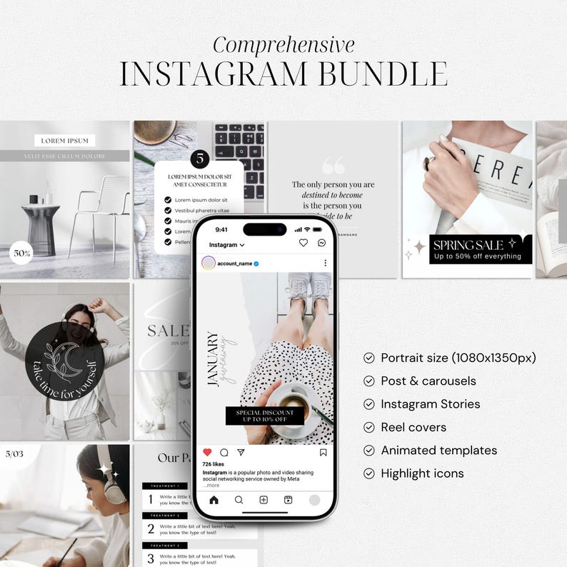 Branding Kit Templates Digital Marketer Personal Brand Kit Business Coach Posts Business templates Branding Package Social Media Bundle