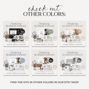 Coaching Business 3-in-1 Bundle | Wix Website Canva Landing Page | Branding Kit for Online Coaches image 11
