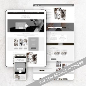 WIX Website Template Sales Page WIX Coaching Modern Website Service Provider Wix Landing Page Course Creator Minimalist Wix Website Coach