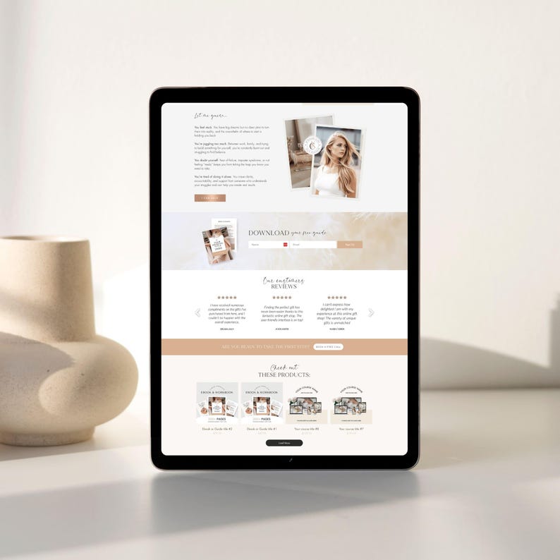 Coaching Wix Website Template Wix Website Design Wix Ecommerce Wix Shop Wix Online Shop Wix Service business Wix consulting Wix booking Boho