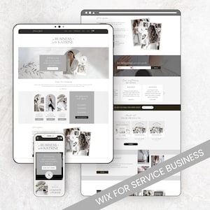 WIX Website Template Sales Page WIX Coaching Modern Website Service Provider Wix Landing Page Course Creator Minimalist Wix Website Coach