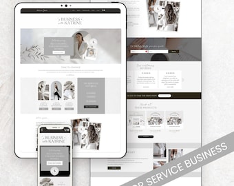 WIX Website Template Sales Page WIX Coaching Modern Website Service Provider Wix Landing Page Course Creator Minimalist Wix Website Coach