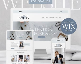 Modelo de site Wix, Design de site para coaching, Tema Wix, Coach, Serviço Wix para negócios, Site de consultoria Wix, Terapeuta, Coach, Consultor