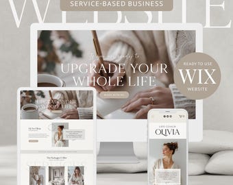 Wix Website Template Coaching Website Wix Design Wix theme Coach Wix Ecommerce Shop Wix Service business Wix consulting website Wix beige