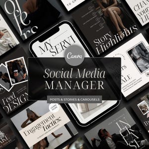 Social Media Marketing Agency Templates Social media manager templates Social Media Manager Posts Social Media Coach Instagram templates