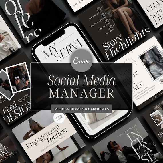 Social Media Marketing Agency Templates Social media manager templates Social Media Manager Posts Social Media Coach Instagram templates