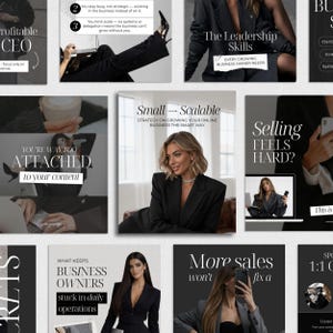 Coaching Instagram Templates Business Coach Templates Social Media Business Templates Business Experte Marketer Luxus Social Media Posts