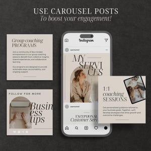 Coaching Instagram Post Social Media Coach Template Business Coach ...