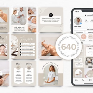 Botox Instagram Templates, Luxury Nurse Injector Instagram Templates, Botox and Filler Posts, Instagram templates for Esthetician, Canva