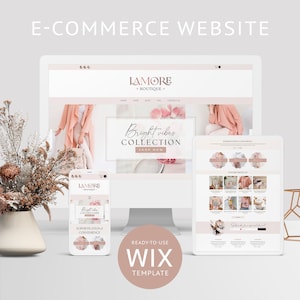 Ecommerce website template Wix website template Wix online store eCommerce Website Theme- eCommerce Website Online shop Web Theme