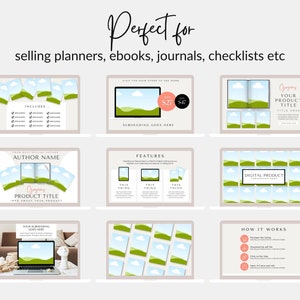 Mockup Etsy Listing Canva, Digital Product Mockup, Etsy Listing Mockup Templates, Canva Mockups for Printables, Drag and Drop Mockup Bundle