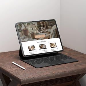 Coach website Canva Template for Coach Landing Page Website Life Coach Website Canva Sales Page Template Coaching Website Design Canva Boho
