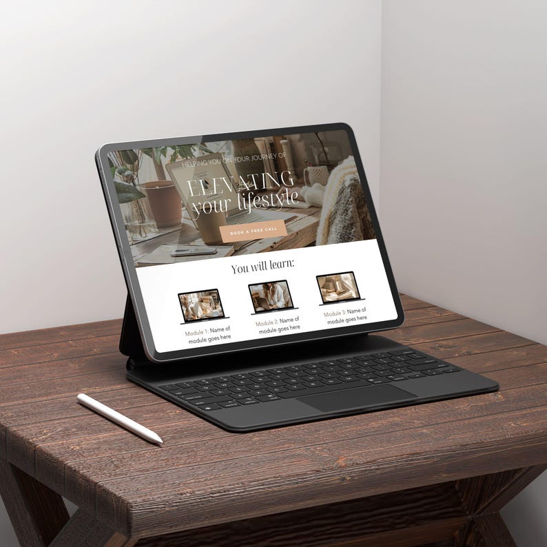 Coach website Canva Template for Coach Landing Page Website Life Coach Website Canva Sales Page Template Coaching Website Design Canva Boho