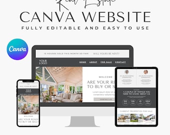 Makramee Website Template Canva Website Template Minimal Canva Website Template Beige Ästhetik Business Website Landingpage