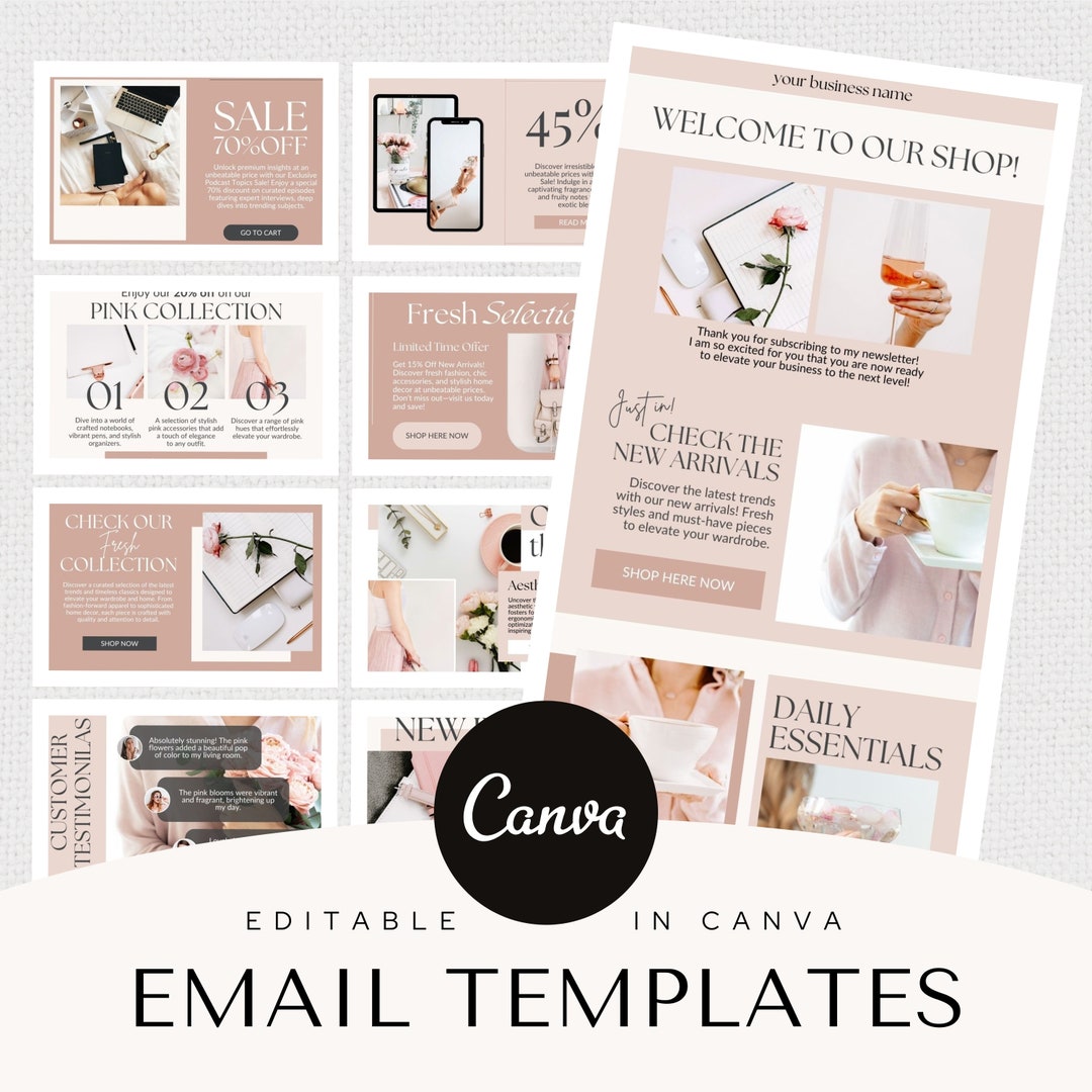 Email Newsletter Template Email Template Pack Email Marketing Canva Email Newsletter Template Email Template Pack Email Marketing Canva