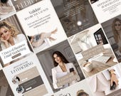 Coaching Instagram templates for Canva Digital Marketer Instagram templates Business coach Instagram coach Personal brand Entrepreneur posts
