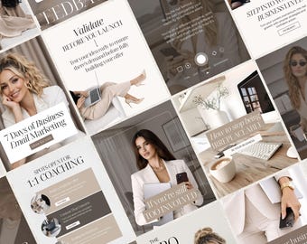 Modelli Instagram per coaching per Canva Modelli Instagram per digital marketer Coach aziendale Coach di Instagram Brand personale Post per imprenditori