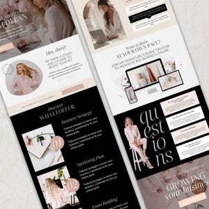 Coaching Business Template Bundle Online business All in One Bundle Wix Website Template Canva website Branding Kit Coach Marketing Template