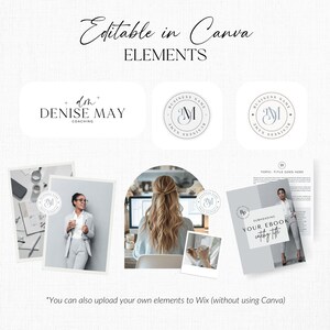 Wix Website Template Therapist Coach Health Coach Website Modern Minimalist Website Wix Templates Wix Web Design Service business Web theme