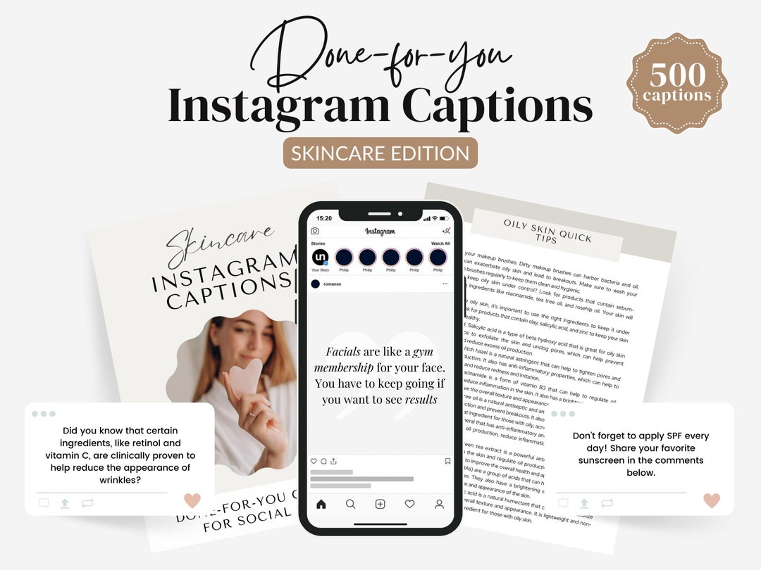 Skincare Instagram Caption Social Media Caption Instagram Quotes