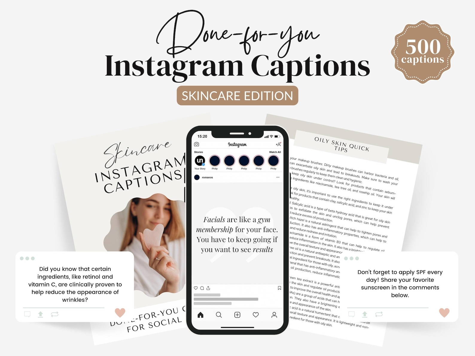 Skincare Instagram Caption Social Media Caption Instagram Etsy