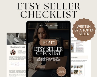 How to sell on Etsy Seller Success Guide Etsy checklist Etsy SEO ebook Etsy SEO Help Etsy SEO Guide Etsy Search Engine Optimization Handbook