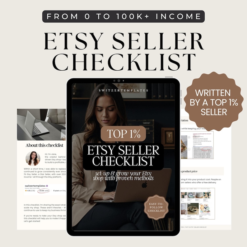 How to sell on Etsy Seller Success Guide Etsy checklist Etsy SEO ebook Etsy SEO Help Etsy SEO Guide Etsy Search Engine Optimization Handbook