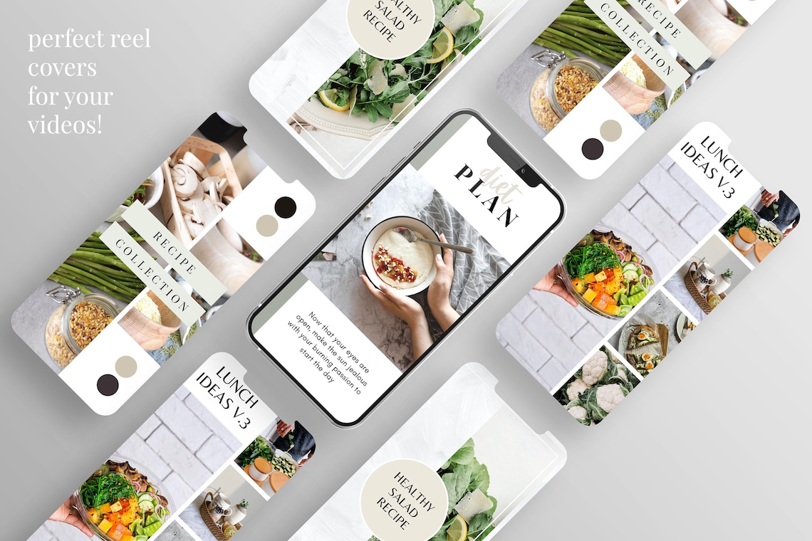 Food Reels for Instagram Canva Instagram Reels Template Etsy