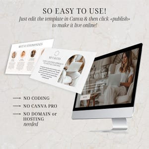 Coach website Canva Template for Coach Landing Page Website Life Coach Website Canva Sales Page Template Coaching Website Design Canva Boho