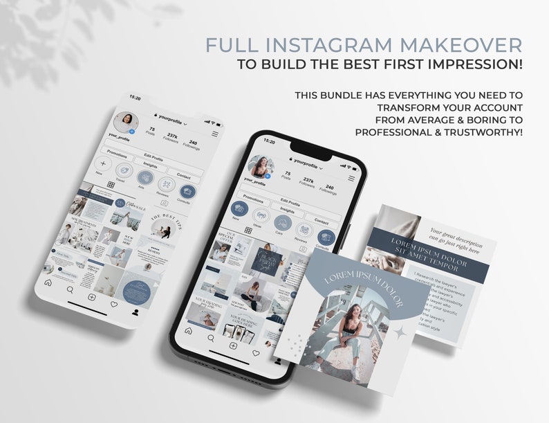 Branding Package Business Templates Canva DIY Branding Kit Instagram Bundle Branding Design Template Social media Canva Template Bundle