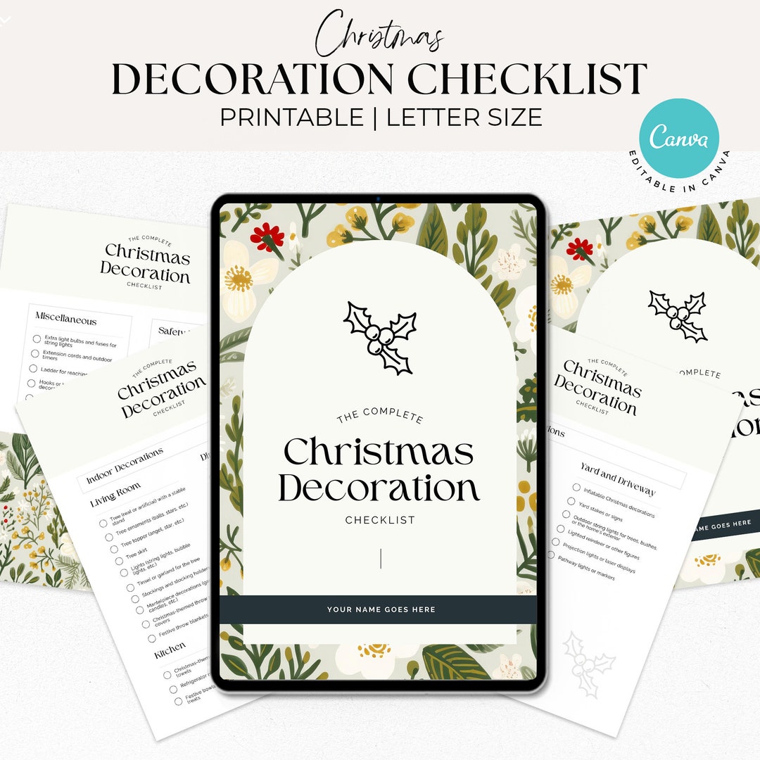 Christmas Decoration Checklist 
