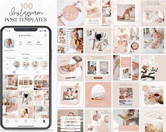 Plantilla de instagram de bienestar, publicaciones de instagram de bienestar Canva, instagram de bienestar y salud para entrenador, blogger, negocio de bienestar, redes sociales