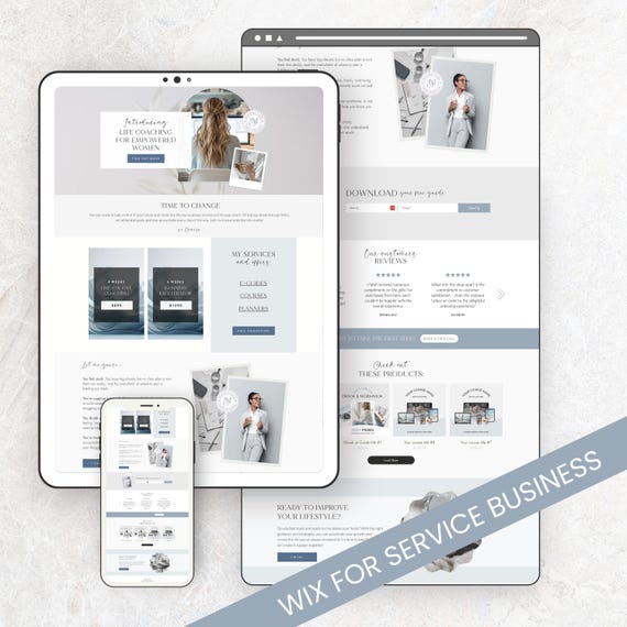 Wix Website Template Therapist Coach Health Coach Website Modern Minimalist Website Wix Templates Wix Web Design Service business Web theme