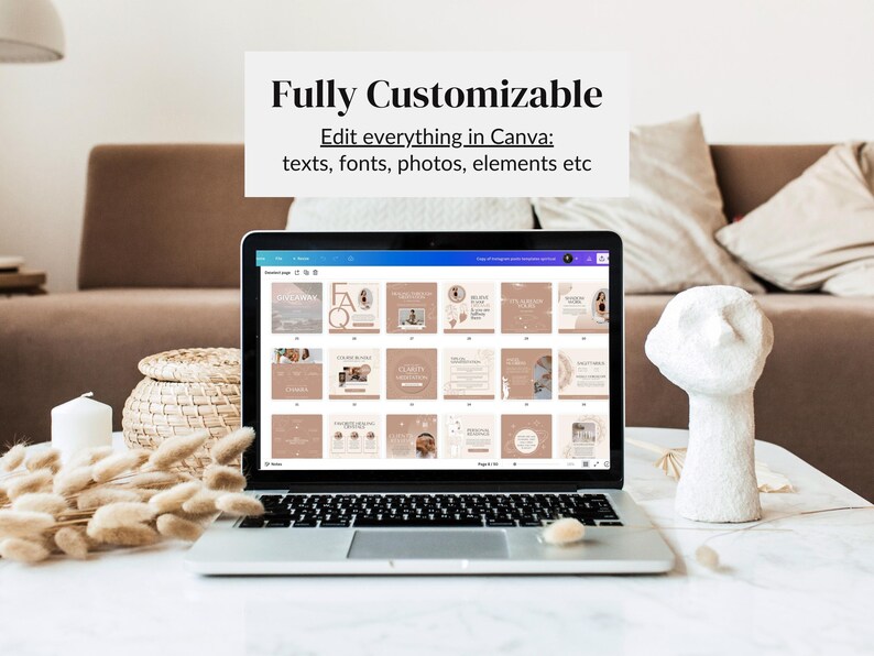Spiritual Instagram Template, Mystical Instagram Templates, Spiritual Coach Social Media, Chakra Healing Posts, Holistic Wellness Coach Yoga