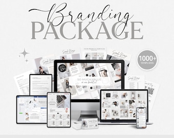 1000 Branding Kit Templates Digital Marketer Personal Brand Kit Business Coach Posts Business templates Branding Package Social Media Bundle